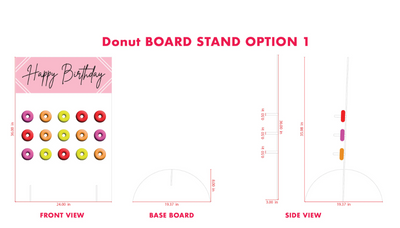 Happy Birthday Acrylic Donut Stand