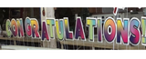 Large Congratulations Graduates Yard sign, colorful - 2023