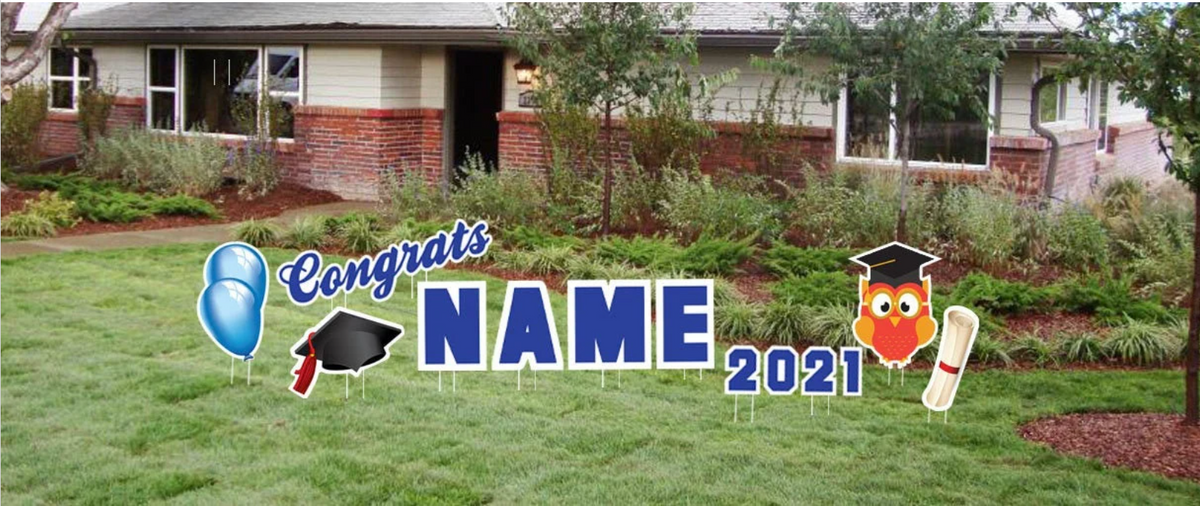 Personalized Graduation Yard Sign | Congratulation Grad Yard Decoratio ...