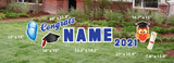 Personalized Graduation Yard Sign | Congratulation Grad Yard Decoration | Custom Color Graduation Lawn Sign - 2023