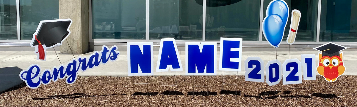 Personalized Graduation Yard Sign | Congratulation Grad Yard Decoratio ...