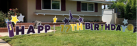 Happy Birthday Basketball Theme Yard Sign | Personalize Your Colors of Your Favorite Team