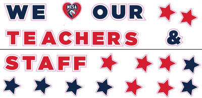 Teachers Appreciation Week Yard Sign | We Love Our Teachers and Staff Yard Sign