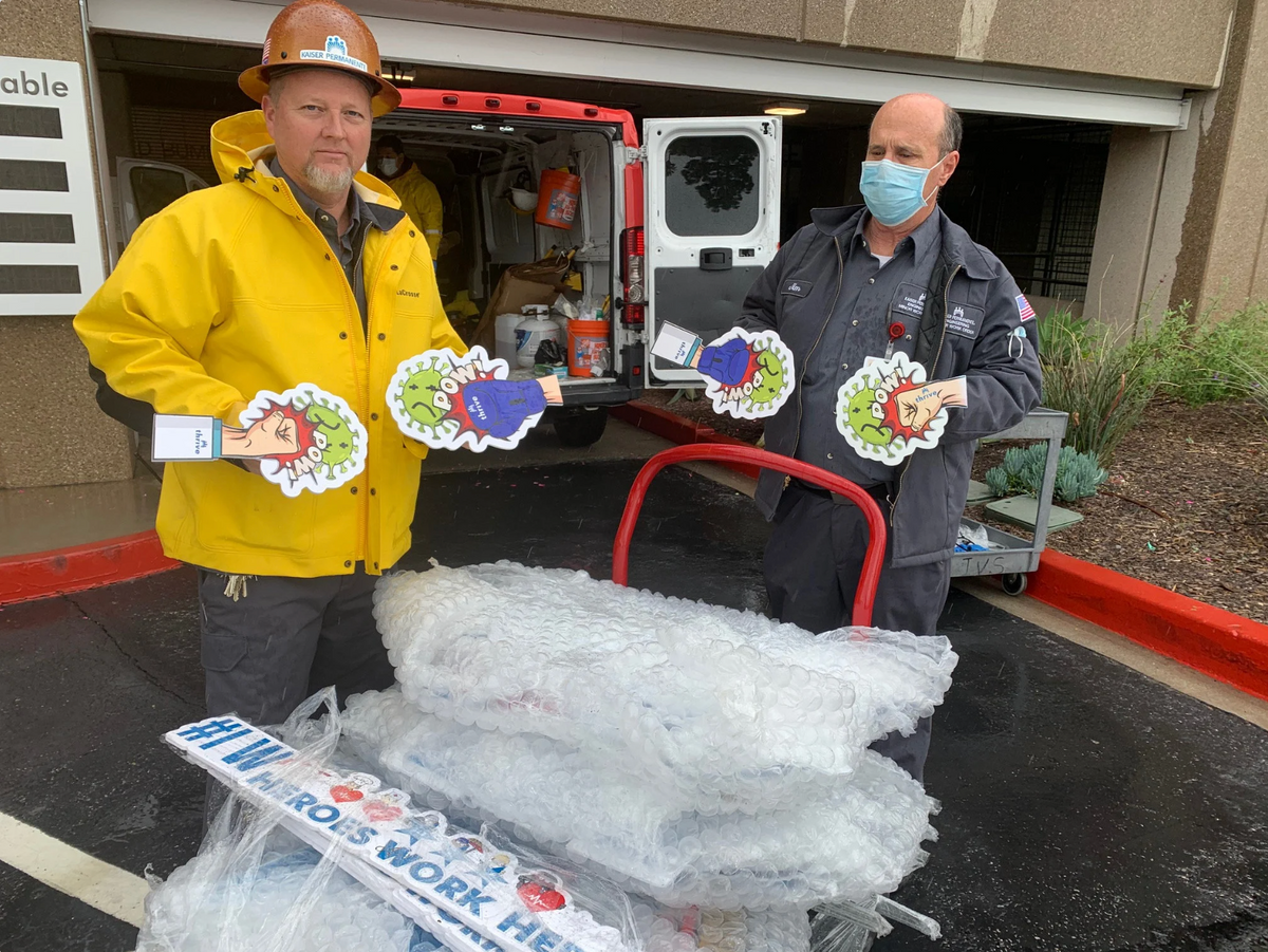 Corona virus Pow Sign Prop, Fight Germs and Medical Support Prop, Phot ...