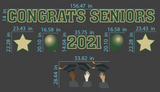 Seniors Yard SignCongrats | College, High School, Graduation Yard Sign - 2023