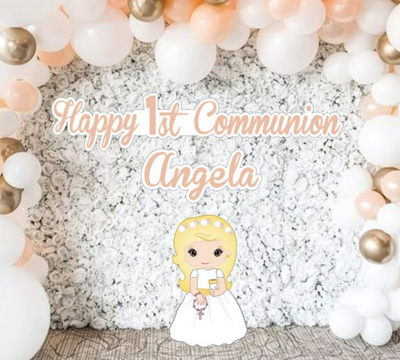 Happy 1st Communion Custom cutouts