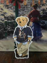 LARGE, Ralph Lauren Inspired Cutout (Physical Item) , Preppy Holiday Bear, Polo Style, Luxury Birthday Party, Christmas