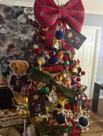 LARGE, Ralph Lauren Inspired Cutout (Physical Item) , Preppy Holiday Bear, Polo Style, Luxury Birthday Party, Christmas