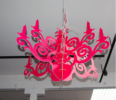 Laser Cut Chandelier Cutout