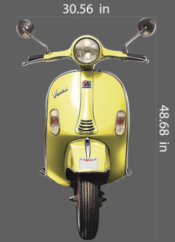 Vespa Cutout prop, Scooter, La dolce vita, Italian theme prop, Italian Amalfi Coast Party,  Blue Tiles and Lemon Wedding,