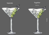55 inches tall  A Tini Bit Older Theme Prop cutout, Martini Cutout,  Martini backdrop, Martini Birthday Dirty 30 birthday theme party,
