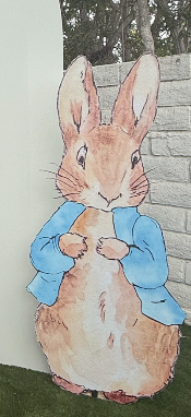 Watercolor Bunny Cutout – Large Storybook-Inspired Peter Rabbit Cut Ou ...