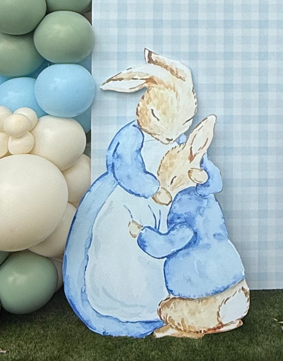 Mother Rabbit Hugging Baby Cutout – Peter Rabbit Storybook-Inspired ...