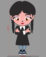 Wednesday Cutout, Wednesday Addams Family Party, Large Wednesday Party Decoration