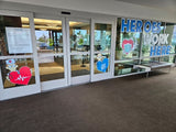 HUGE "Heroes Work Here" Yard Sign | Healthcare Hero Lawn Sign | Appreciation Yard Sign |