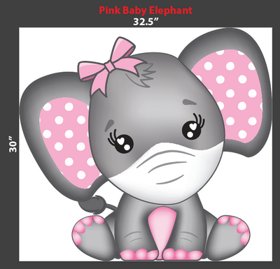 Masked Pink Baby Elephant 