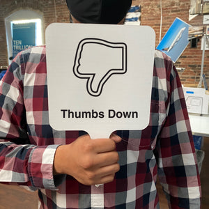 Remote Icon Learning Paddle Thumbs Down