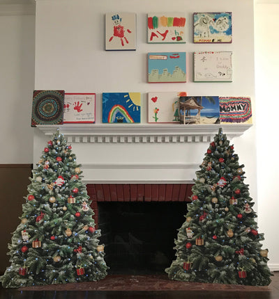 Reusable Christmas Tree Cardboard Cutout