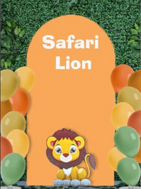 Cute Lion Cutout | Baby Shower Props and Decor | Safari Theme