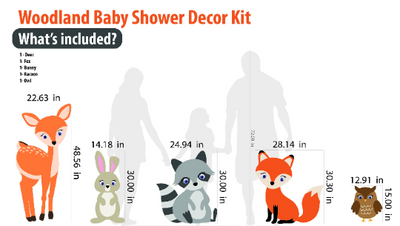 Woodland Baby Shower Decor Kit
