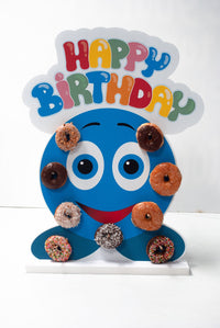 Donut Stand Display | Donut Holder with Happy Birthday Sign | Donut Wall Holder | Perfect Cake Alternative
