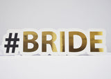 Large Gold Hashtags, Wedding Hashtags, Custom Wedding Hashtags, Bride Hashtags, Bachelorette Party, Custom Party Props, Custom Hashtag Signs