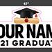 Graduation Yard Sign | Personalized Name | High School or College Graduation Lawn Sign