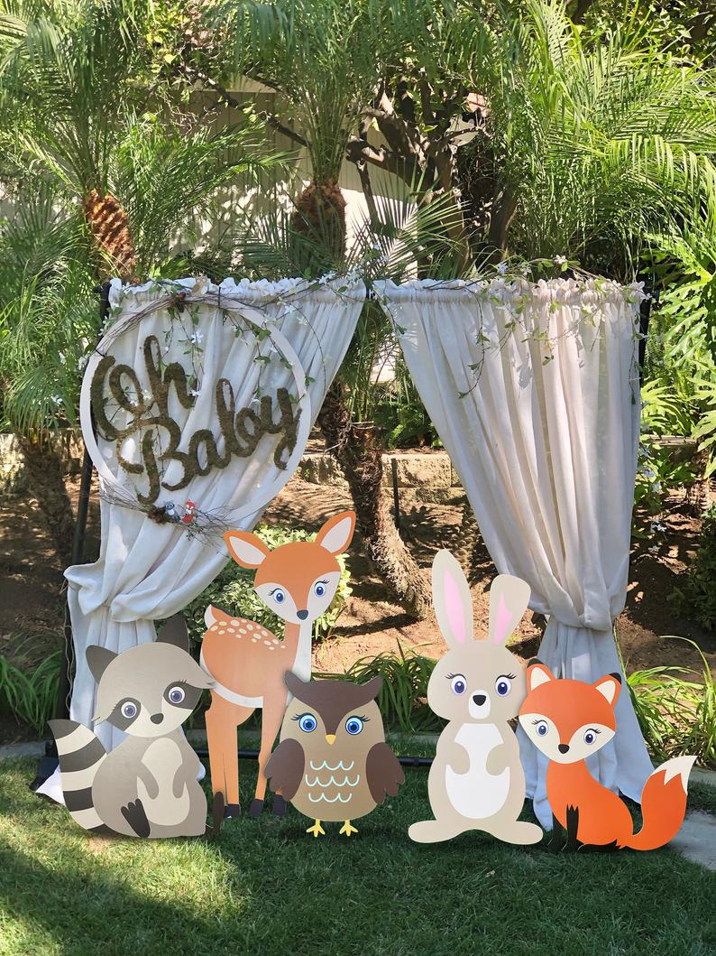 Woodland Animals Party Kit Decor Forest Animals Birthday Decoration