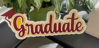 Graduation sign, Senior sign, Custom-made for any school and colors, Graduation photo prop