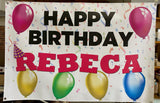 Large Happy Birthday banner 