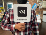 Remote Icon Learning Paddle Slow Down