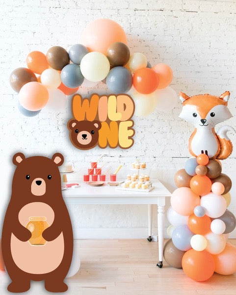 Bear with wild one sign, beary special, little bear birthday, wild one –  Hashtag Cutouts