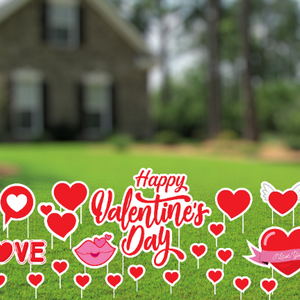 Happy Valentine's Day Yard Sign | Valentines Day Decor Large